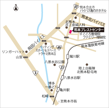 熊本ブレストセンター地図